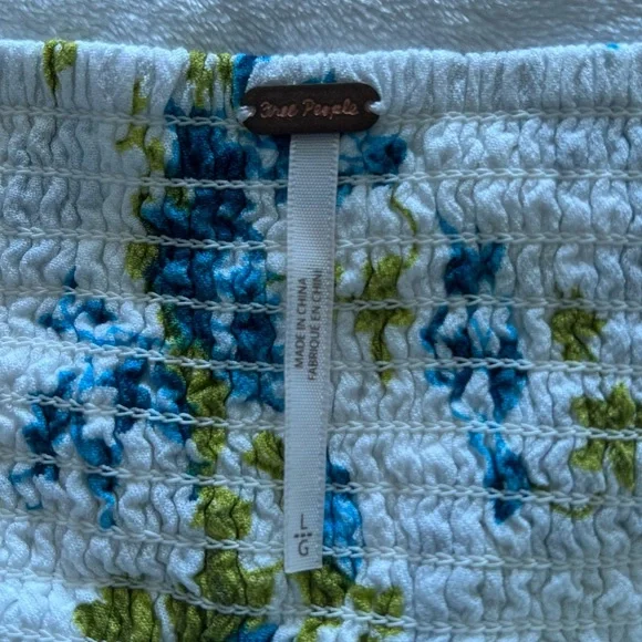 Free People Close to You Ivory Floral Print Top - Picture 5 of 8